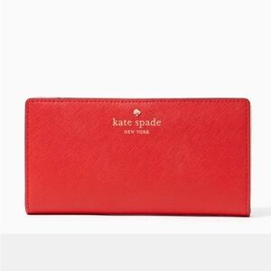 Kate Spade Staci Large Slim Bifold Wallet Gazpacho